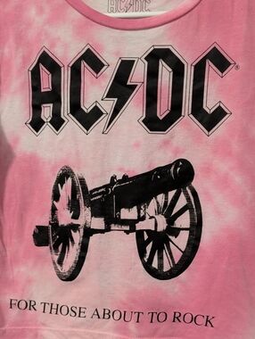 ACDC For Those About To Rock Graphic CropTee Small